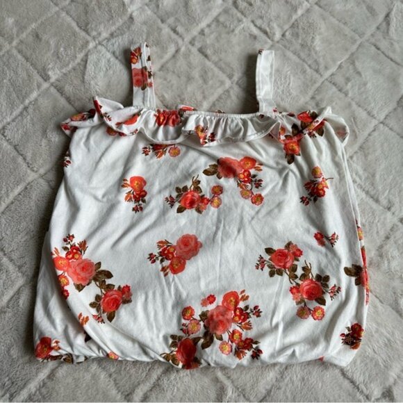 Matilda Jane 435 | Hello Lovely Cabbage Rose Bubble Tank | Size 12 - Picture 2 of 7